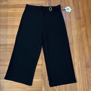 Anne Klein Black Wide Leg Pants